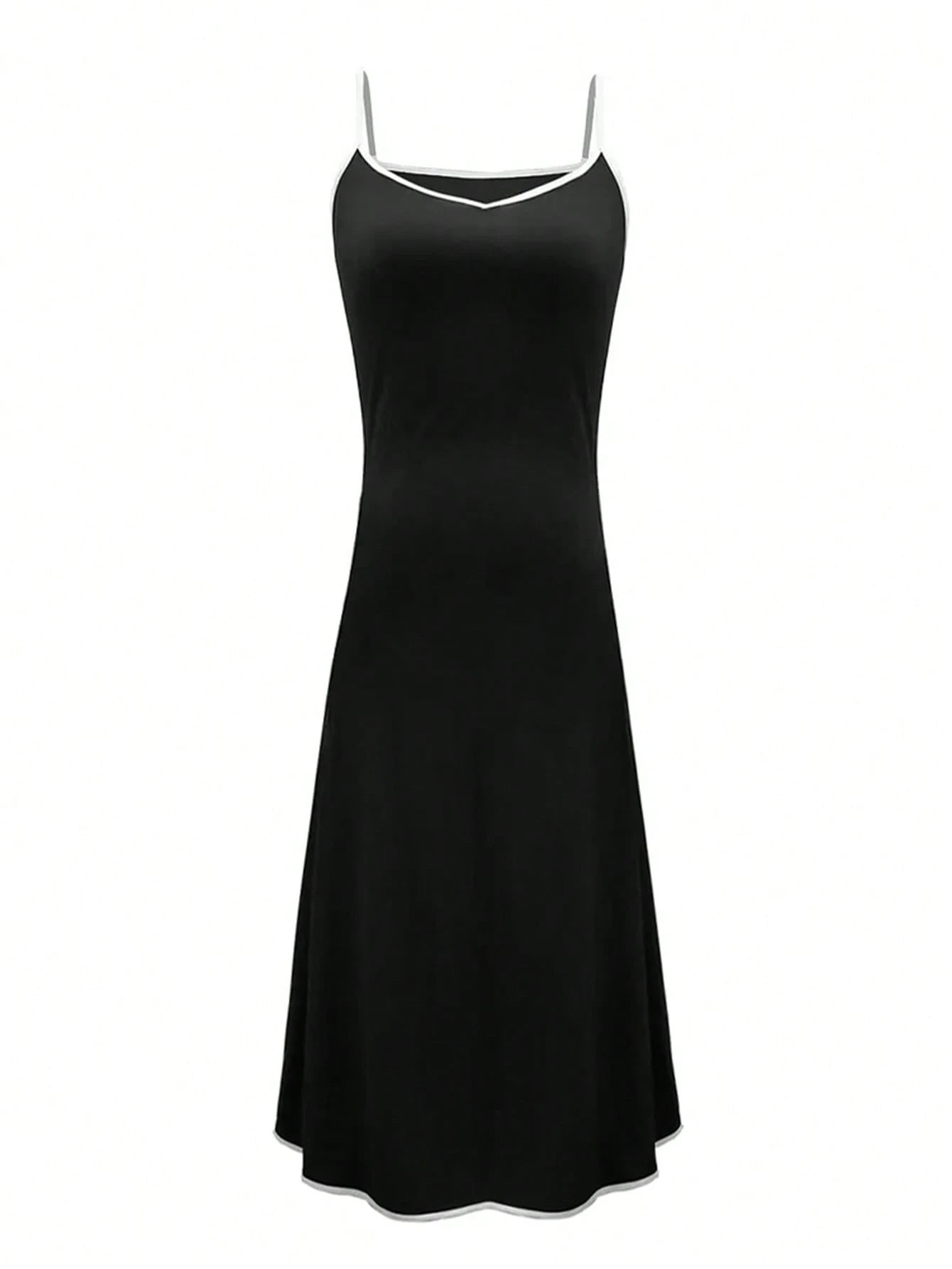INAWLY Women'S Solid Color Mermaid Tail Cami Dress Sexy Dress
